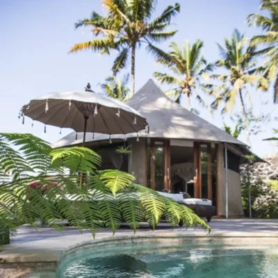 Luxury glamping tents in Ubud